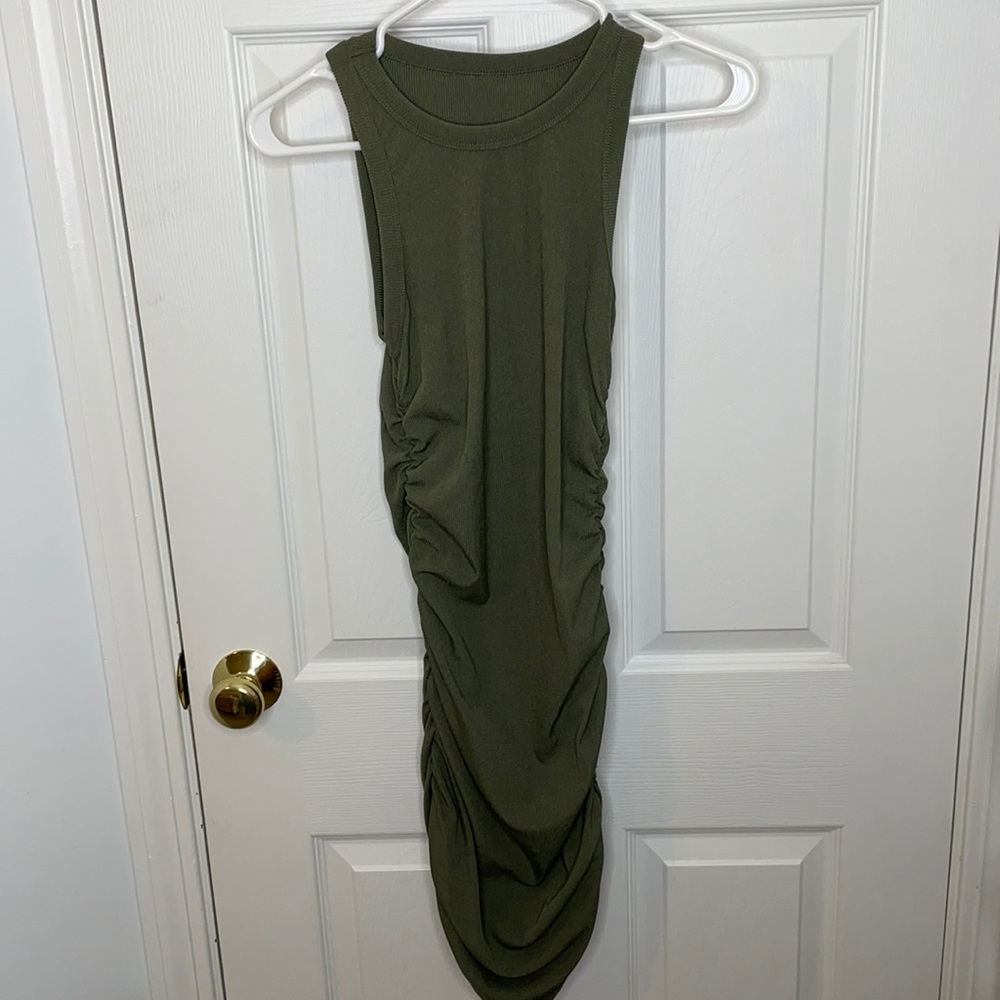 Green body con dress size small